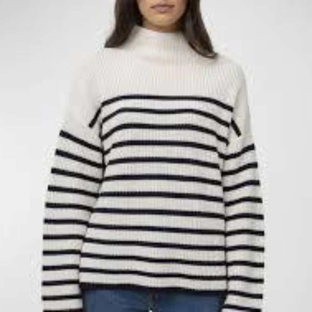 Rails Claudia Sweater Cream Navy Stripe Wool Cashmere Size Small Soft